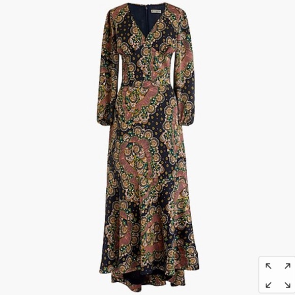 J. Crew Dresses & Skirts - NWT J Crew Point Sur Long Sleeve Paisley Dress